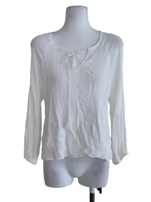 White Plain Blouse