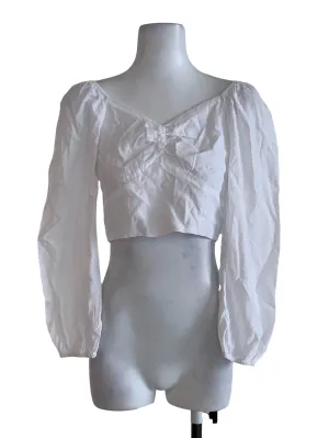 White Plain Blouse