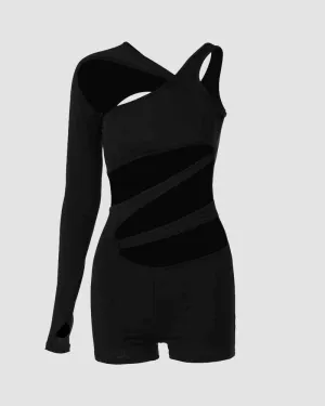 Wicked Impulse Cut Out Shorts Jumpsuit