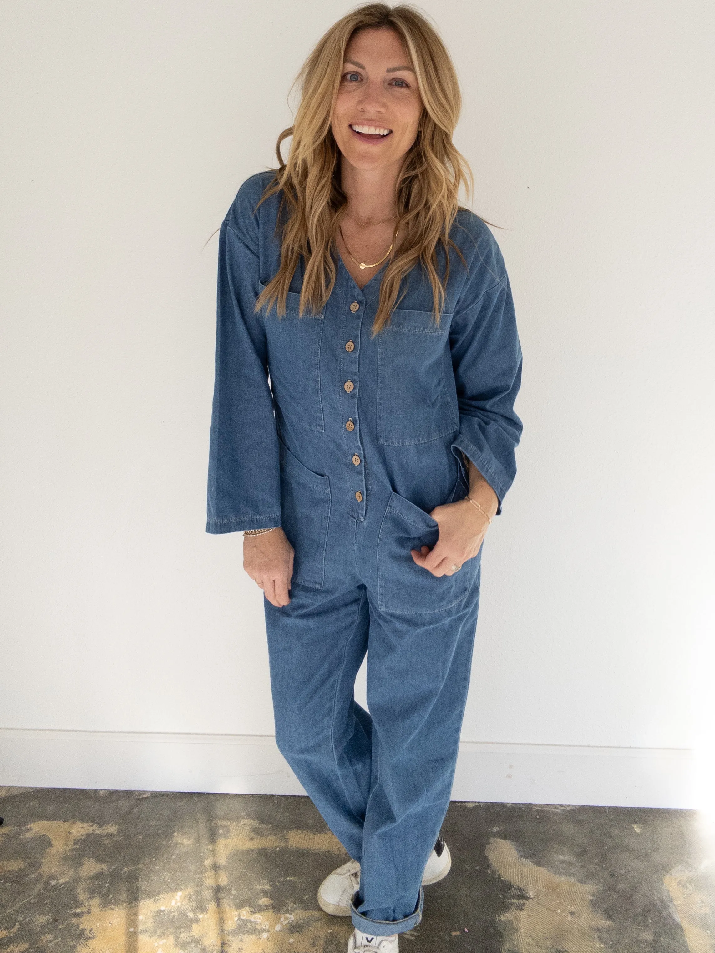 Willie Denim Jumpsuit