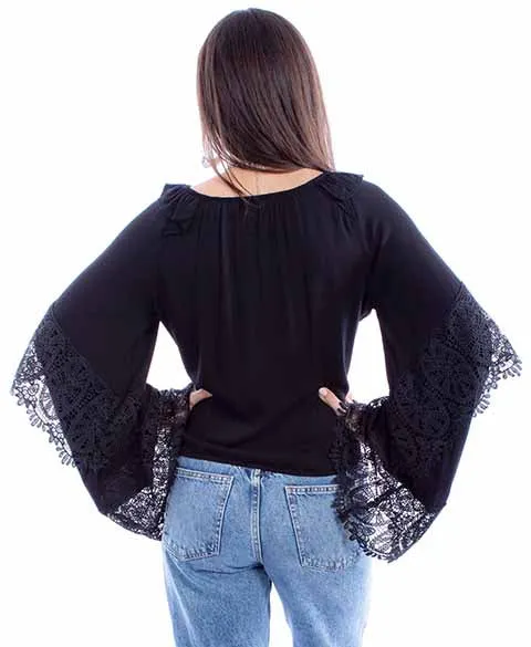 Women's Honey Creek Collection Blouse: Ruffle Neck Smock Front