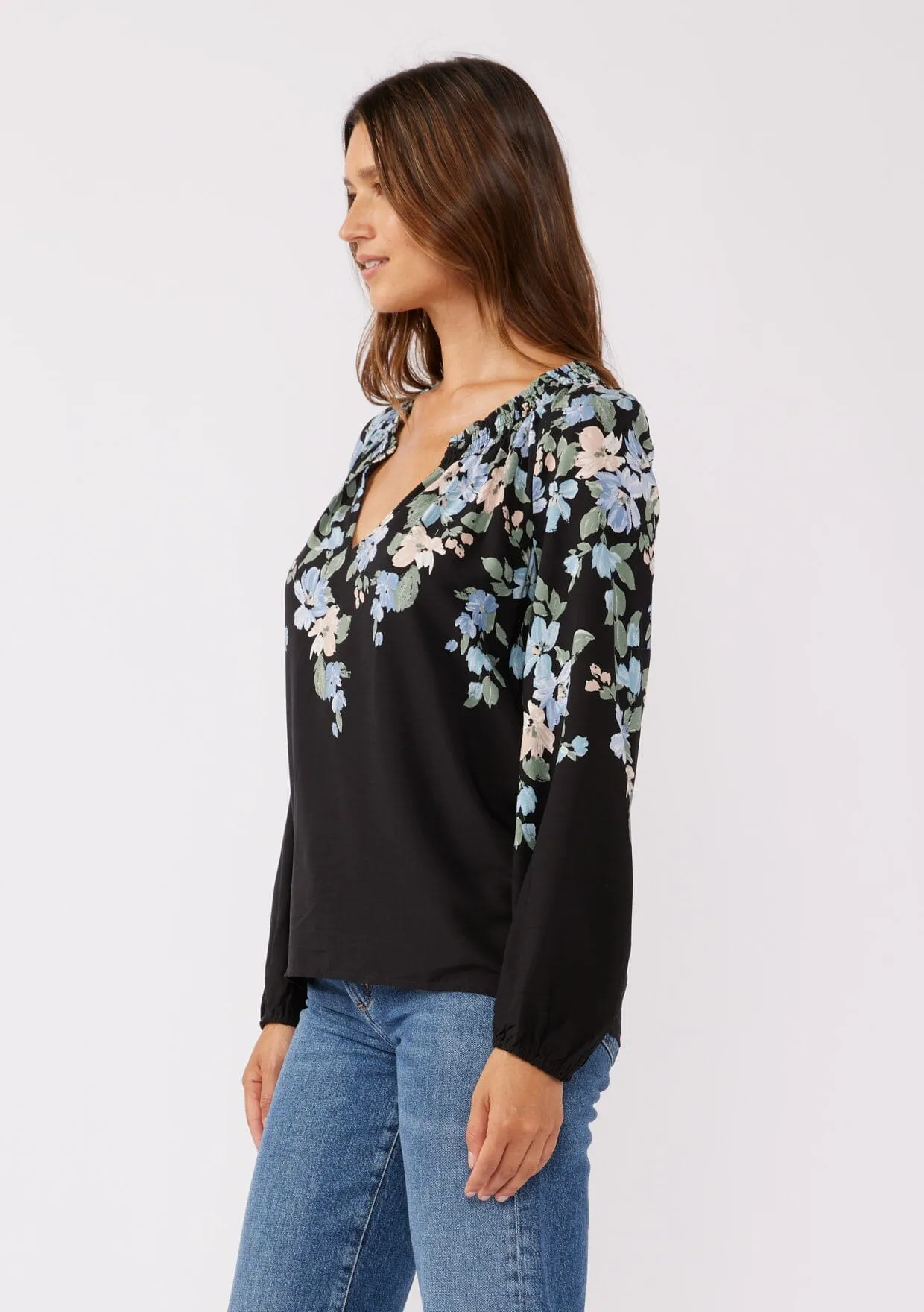 Yours Truly Floral Blouse