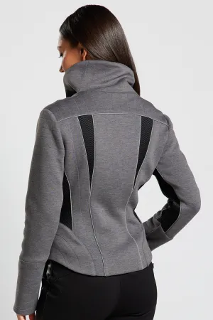 Zoom Bonded Knit Jacket - Heather Grey